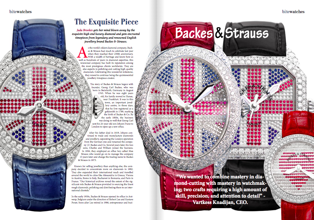 The Bite Magazine 2020 The Exquisite Piece Backes Strauss Luxury Diamond Watches